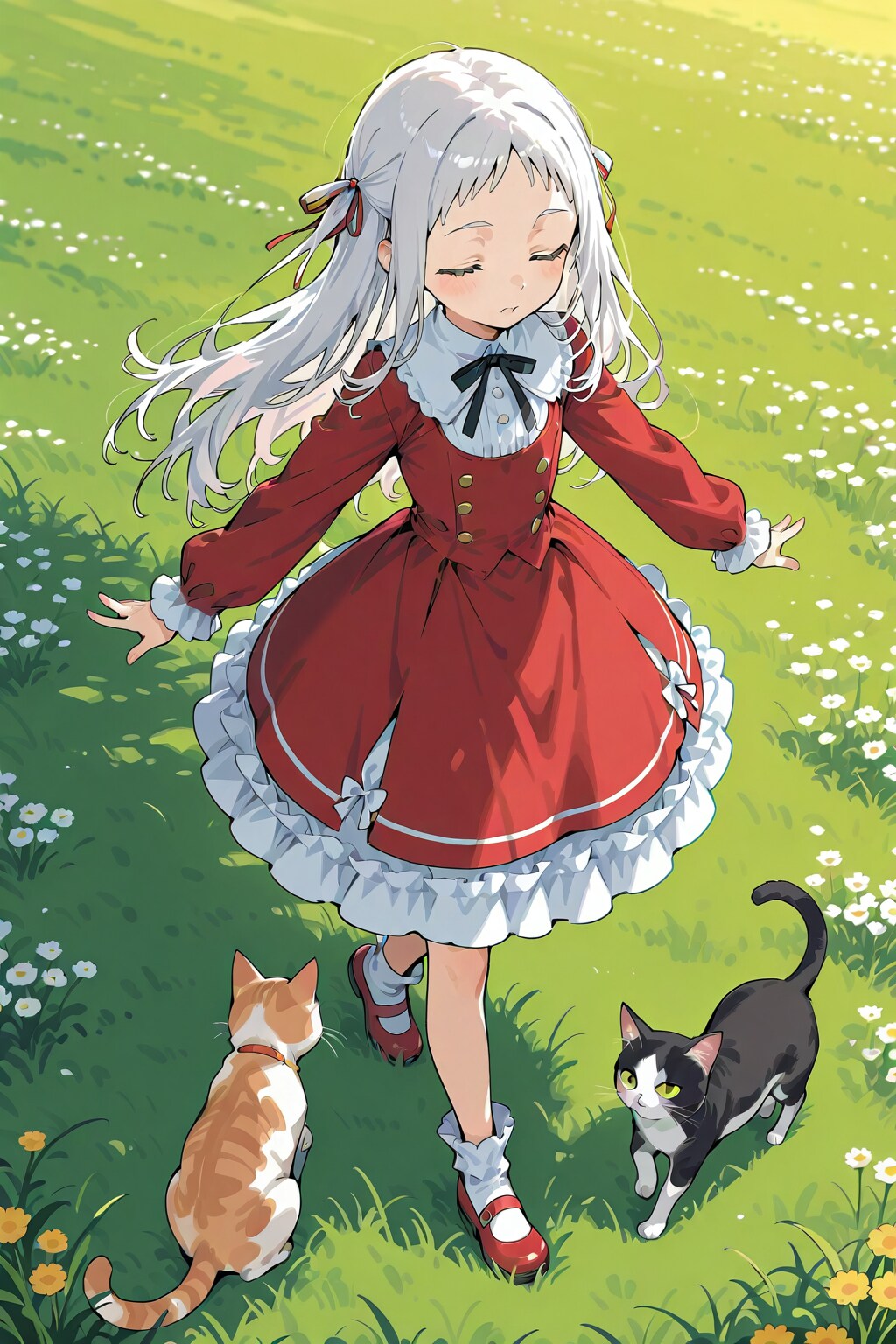 猫とおさんぽ | の人気AIイラスト・グラビア