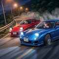 2台のRX-7 ギャルちゃんとピンクアプドゥちゃん 2枚目
