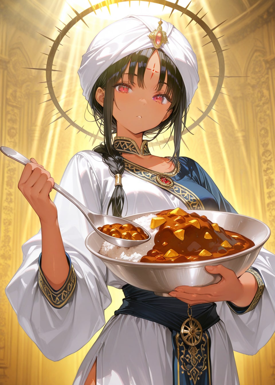 カレーショップの守護神 | の人気AIイラスト・グラビア