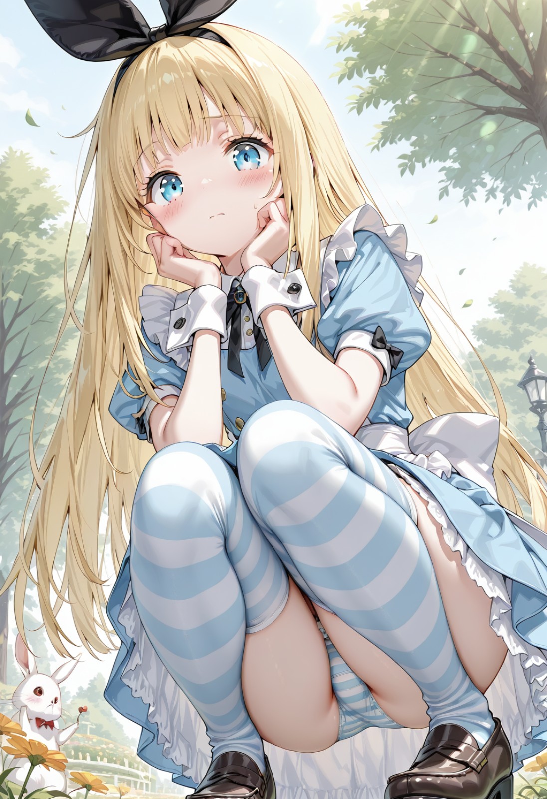 森でパンチラ🐰🌳２