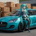 初音ミクとamazonスイフト 2枚目