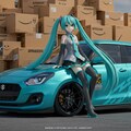 初音ミクとamazonスイフト 3枚目