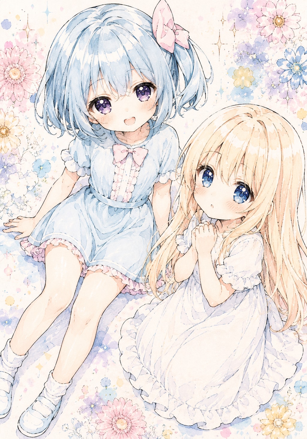 よよ子とうる子の花ものがたり