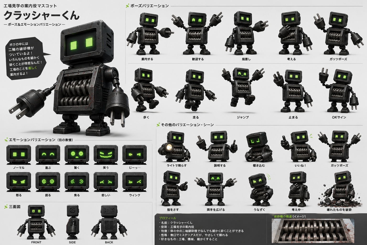 工場のマスコット