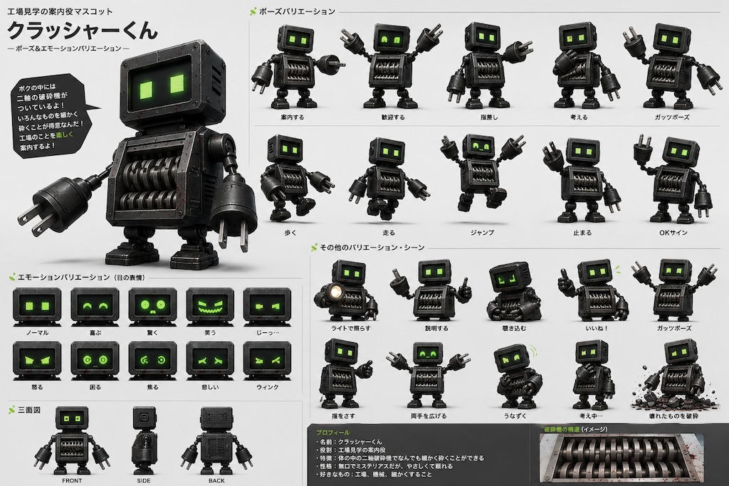 工場のマスコット