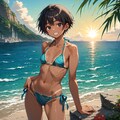 日焼けJKちゃんと海 7枚目