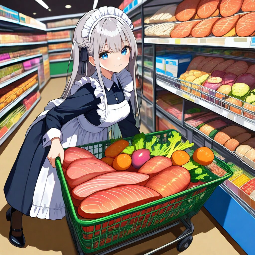 スーパーで買い物