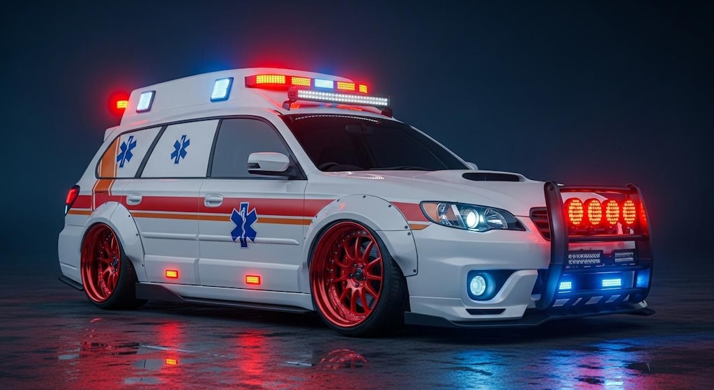 レガシィアウトバック救急車のドリ車