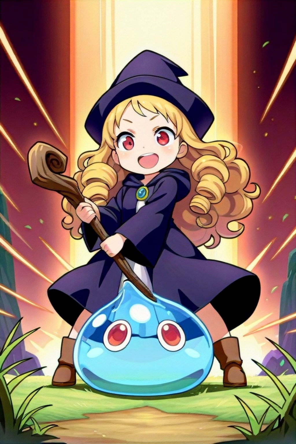 スライムと魔法使いちゃん