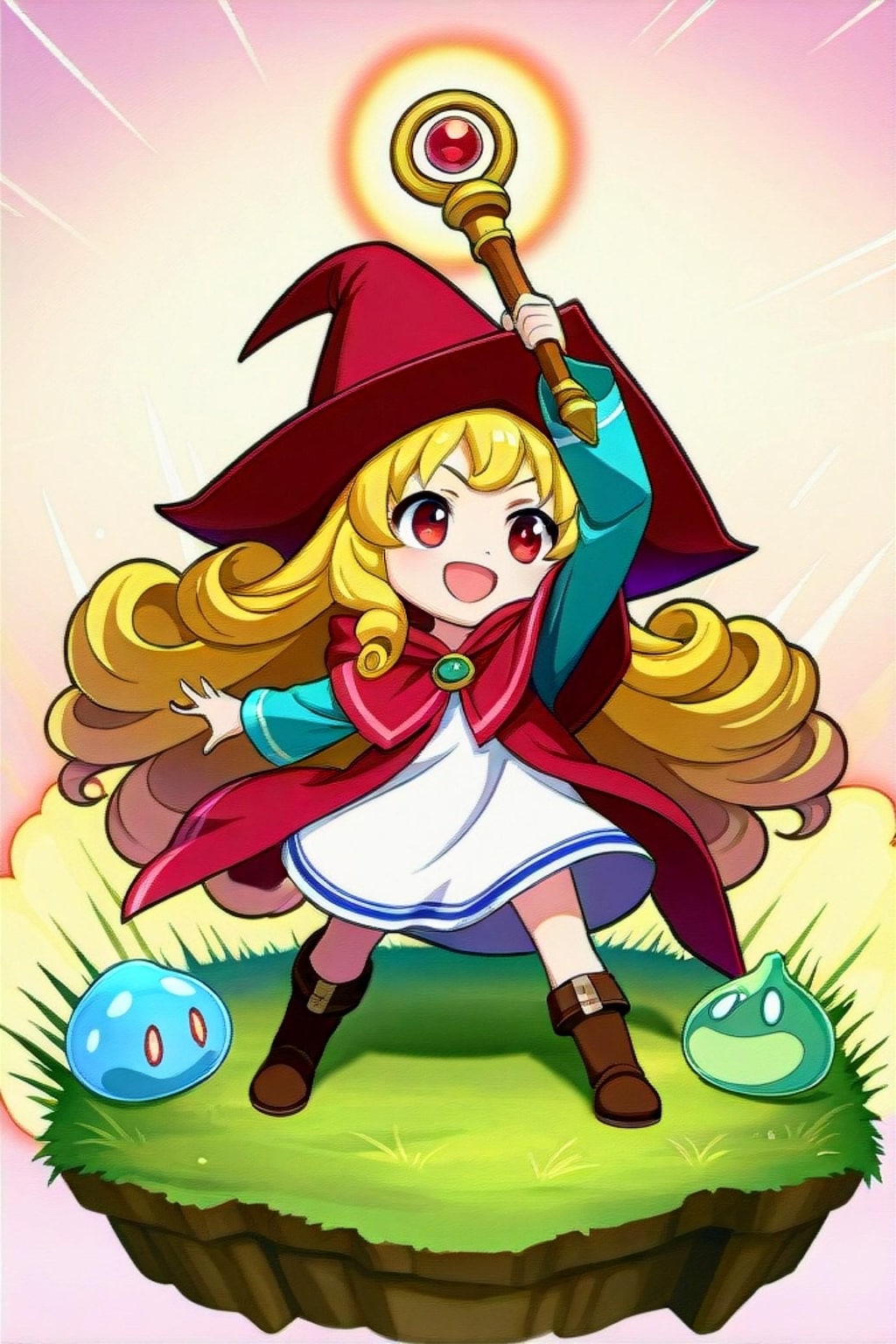 スライムと魔法使いちゃん