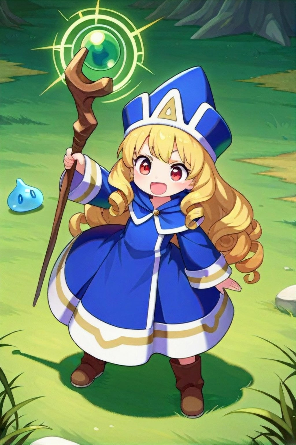 スライムと魔法使いちゃん