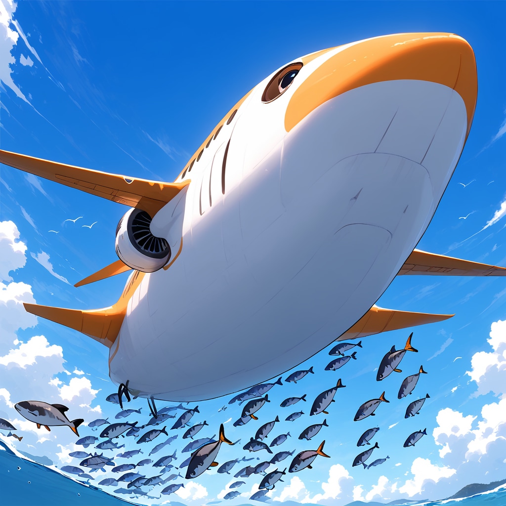 飛行機になった魚