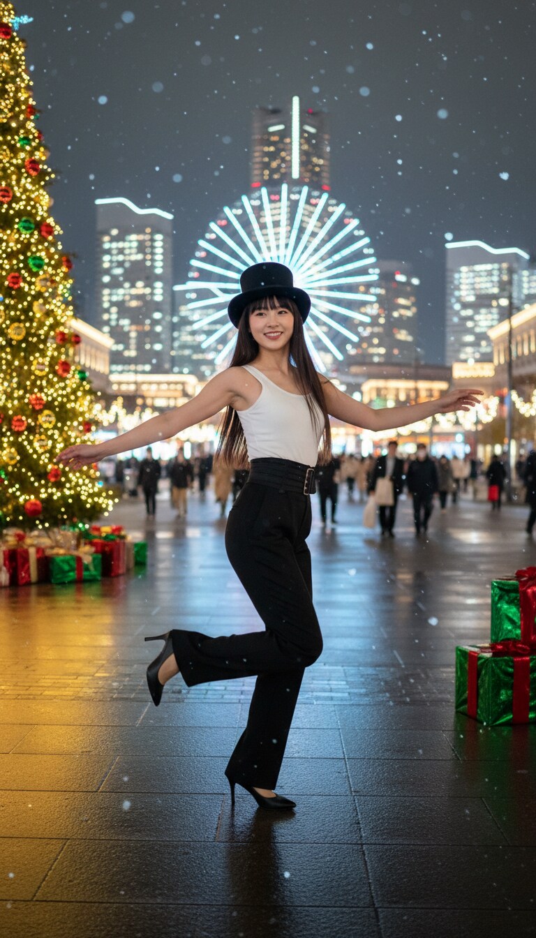 Gemini実写特集　かっこかわいいダンサー白鳥英美梨のみなとみらいクリスマス公演