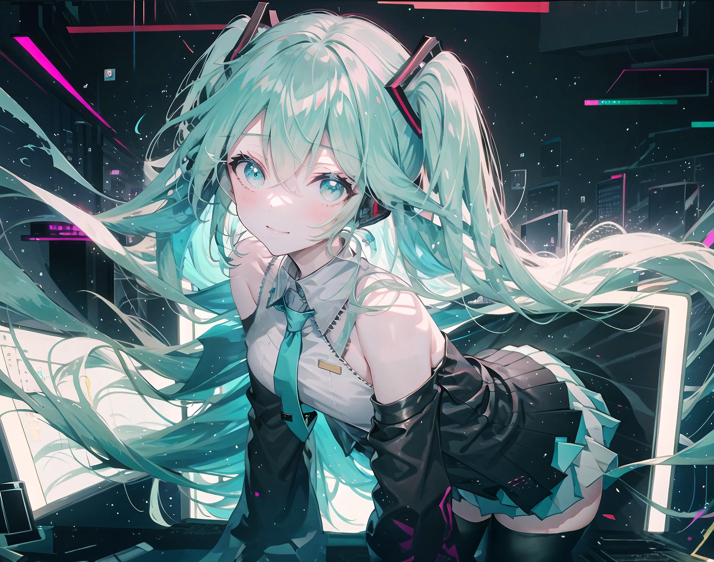 初音未來 初音ミク Miku VOCALOID ツインテール