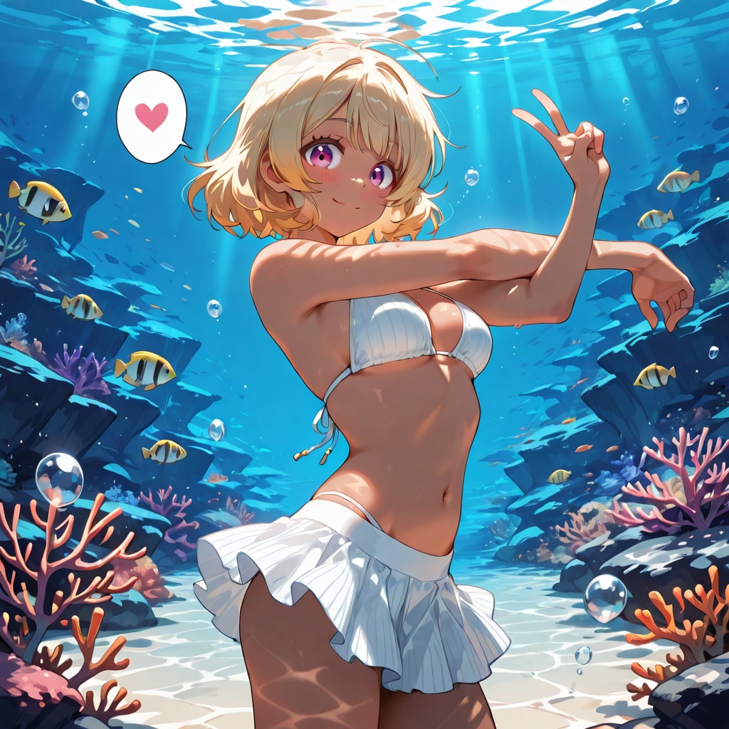 水中ビキニ　ぼんさい