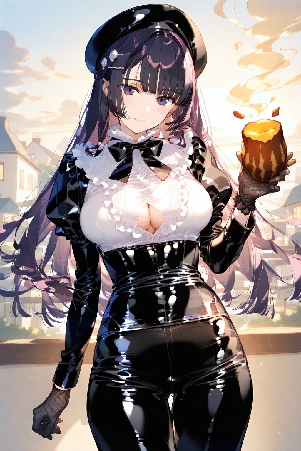 絵梨奈と一緒に焼き芋食べましょ❤️ご主人様❤️はい❤️半分こです❤️