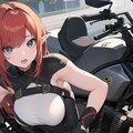 赤い髪のエルフっ娘とBIKE♪ 8枚目