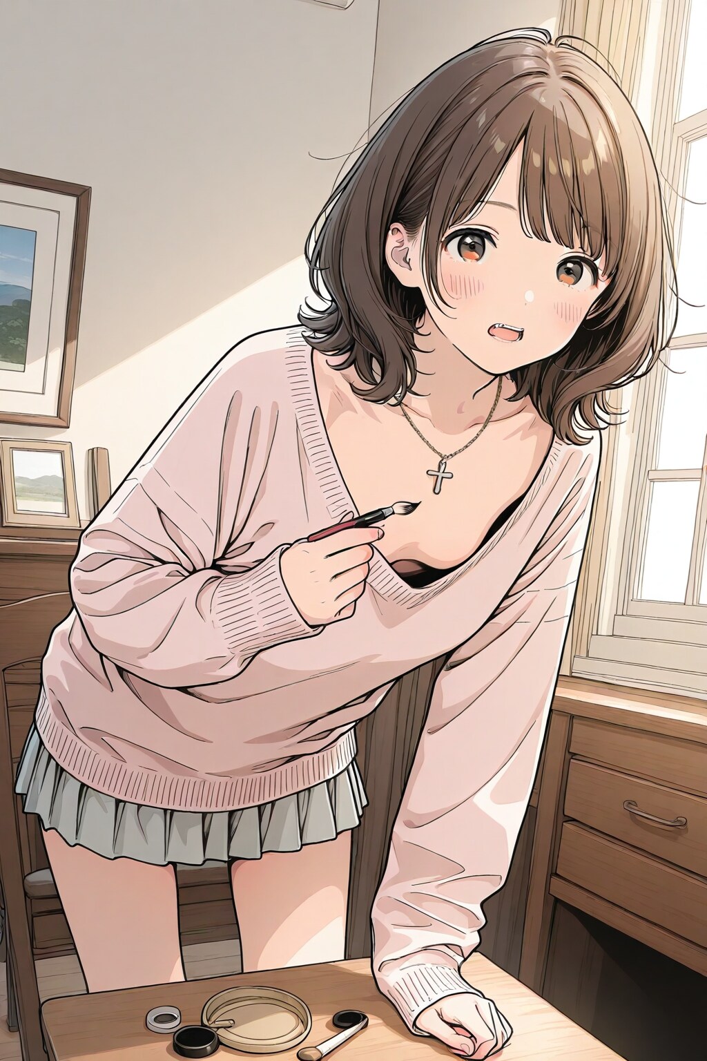 ぎざ歯の女の子（メイク後）