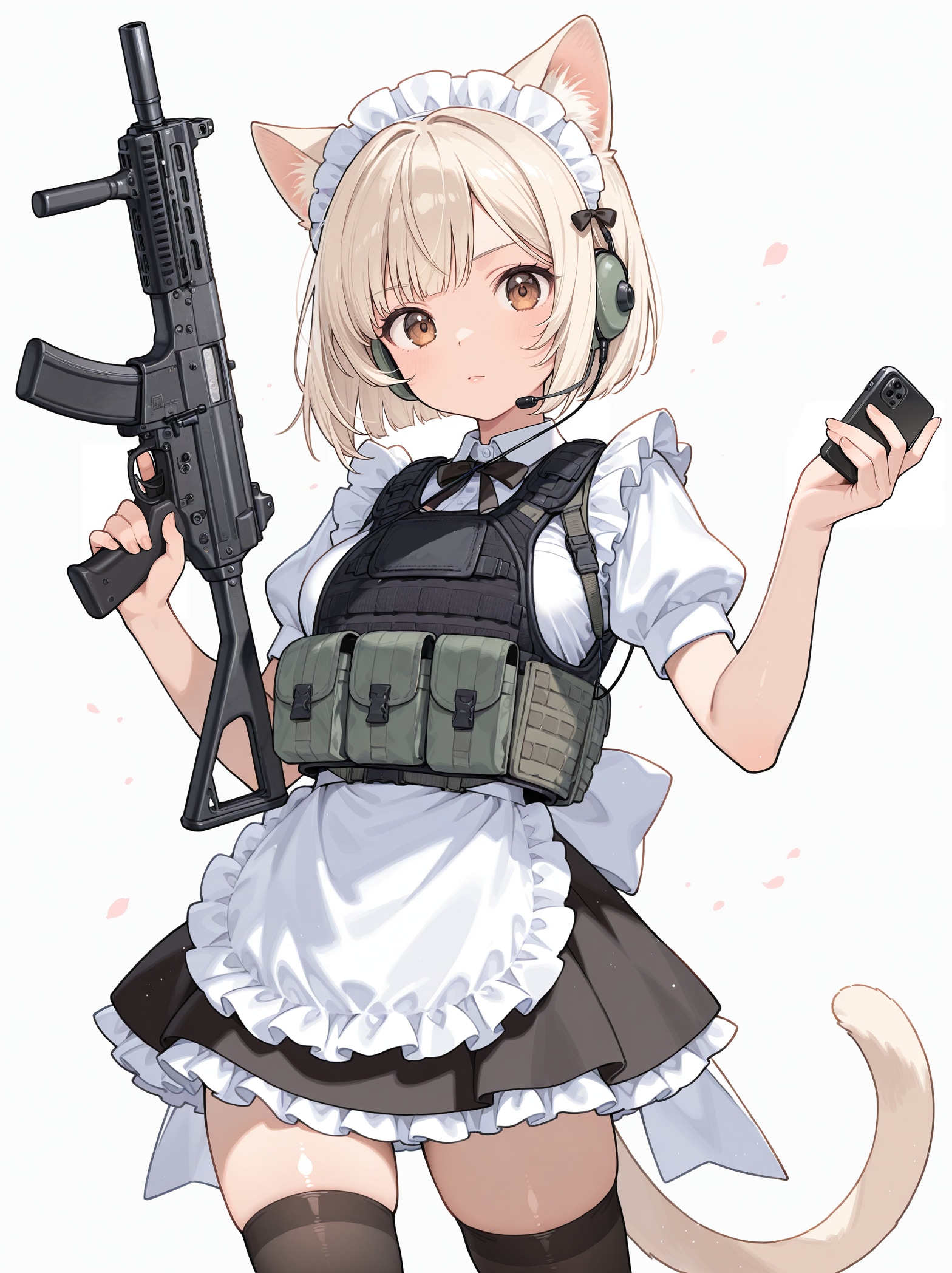 ネコ耳メイド防衛隊 | の人気AIイラスト・グラビア