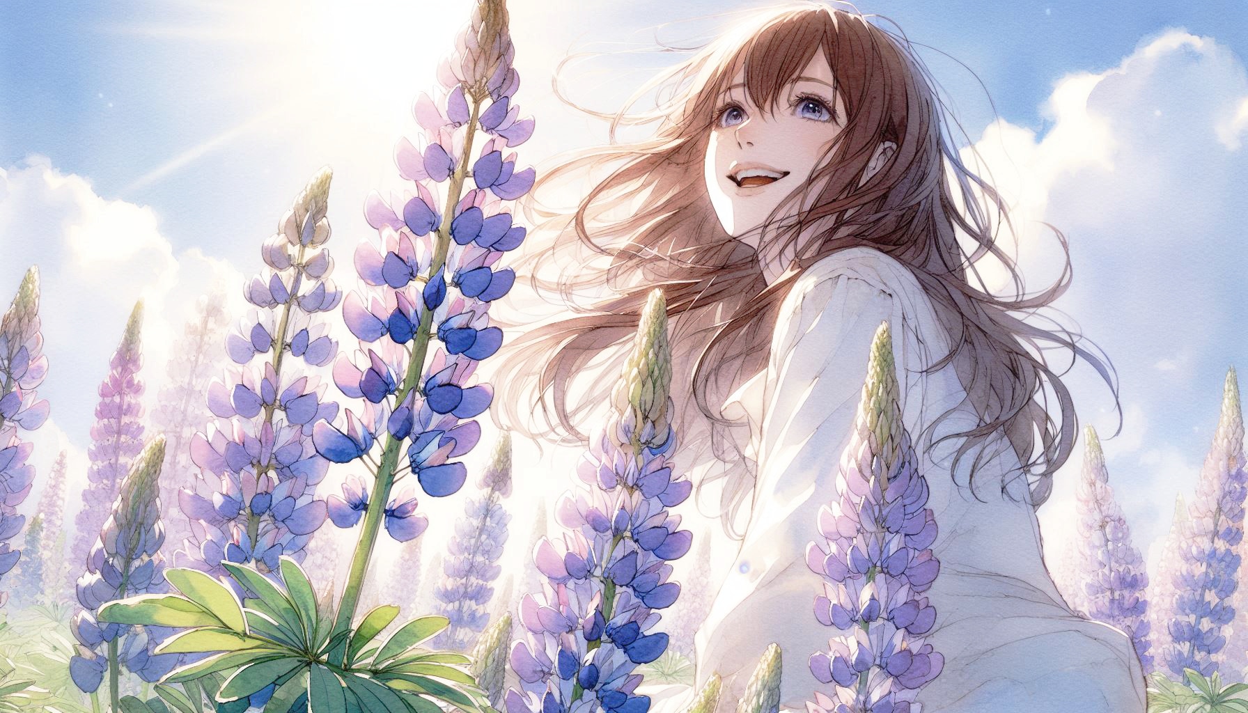 誕生花　0531 ルピナス | の人気AIイラスト・グラビア