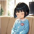 眠れるミルク飲み園児ちゃん 2枚目
