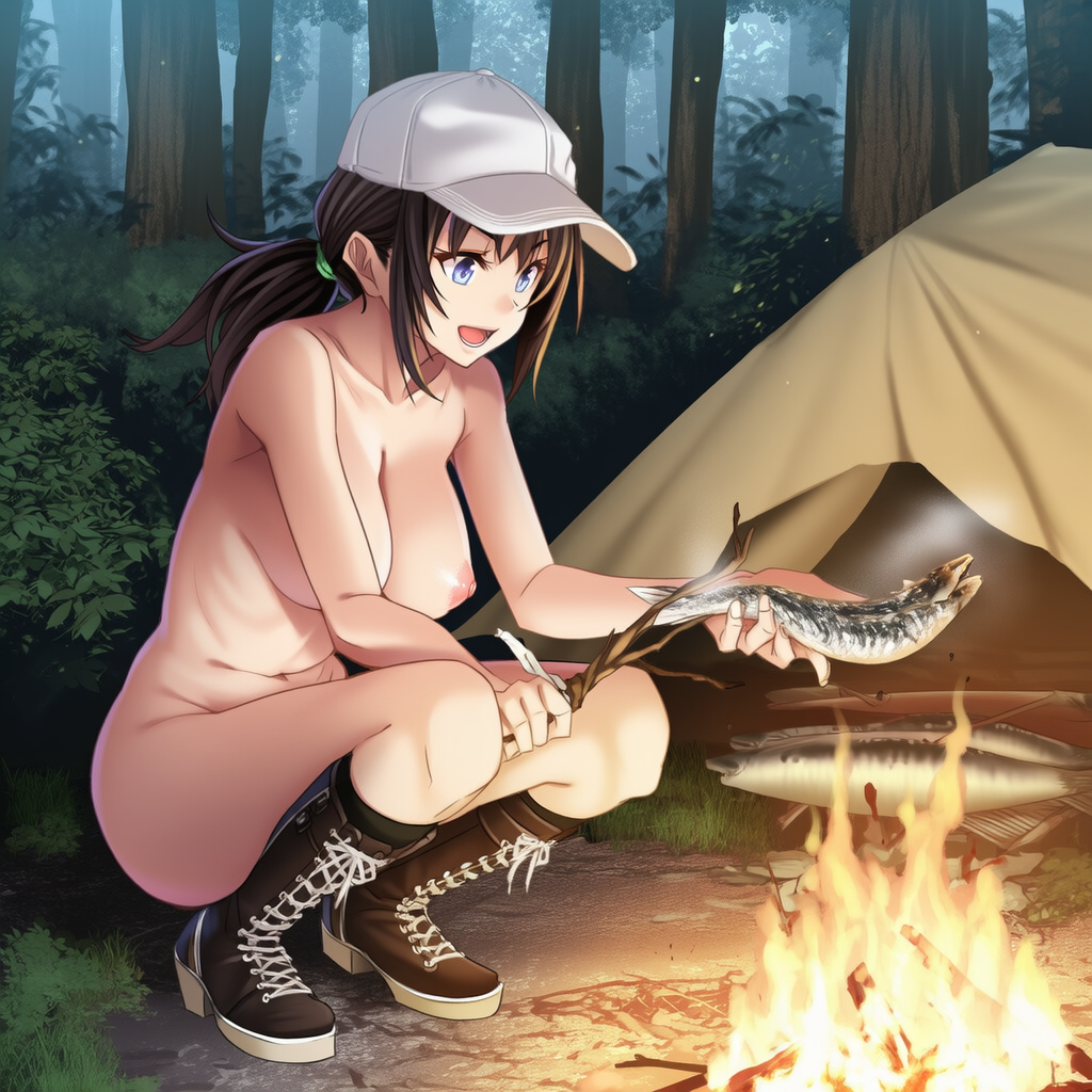 全裸キャンプ