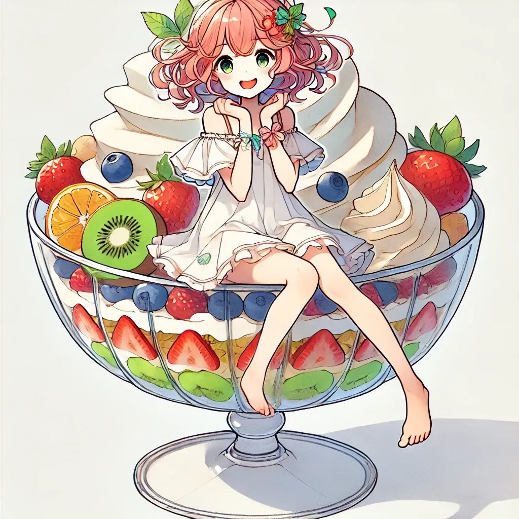 フルーツパフェ | の人気AIイラスト・グラビア