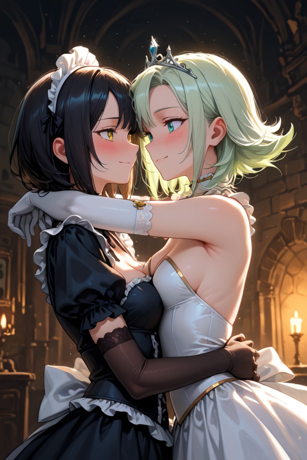 姫とメイドの健全百合