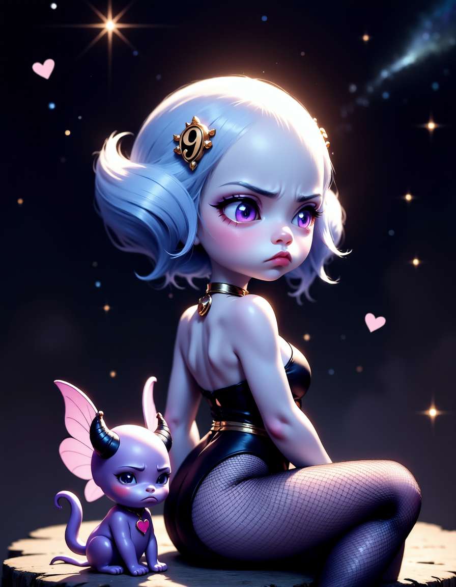 プルートたんとカロン | の人気AIイラスト・グラビア