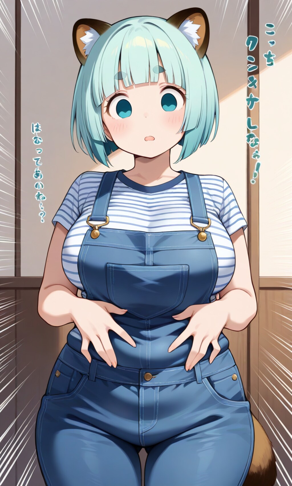 おかっぱの娘にケモミミ