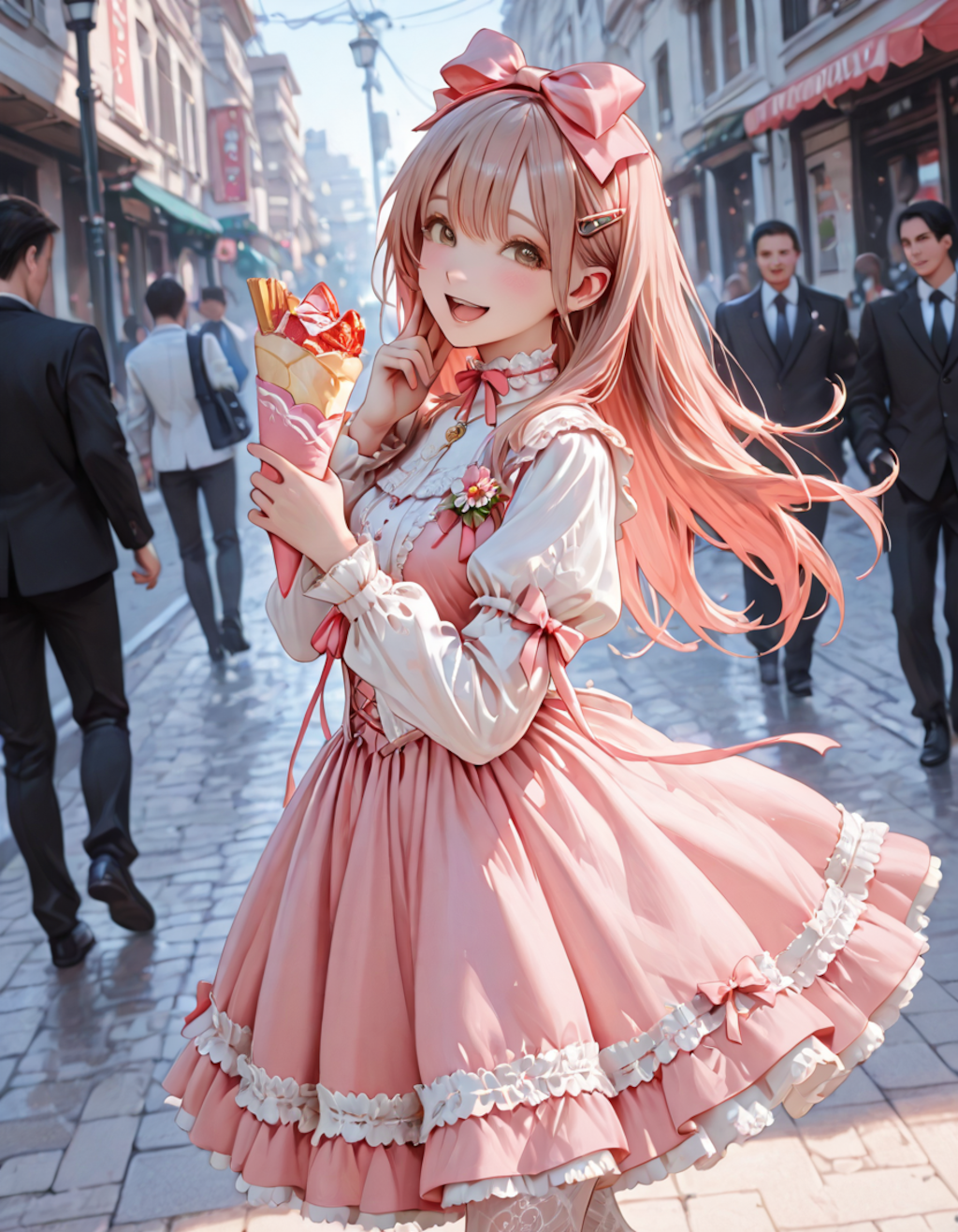 デートでクレープ