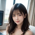 オフィスのドレス姿の女性 6枚目