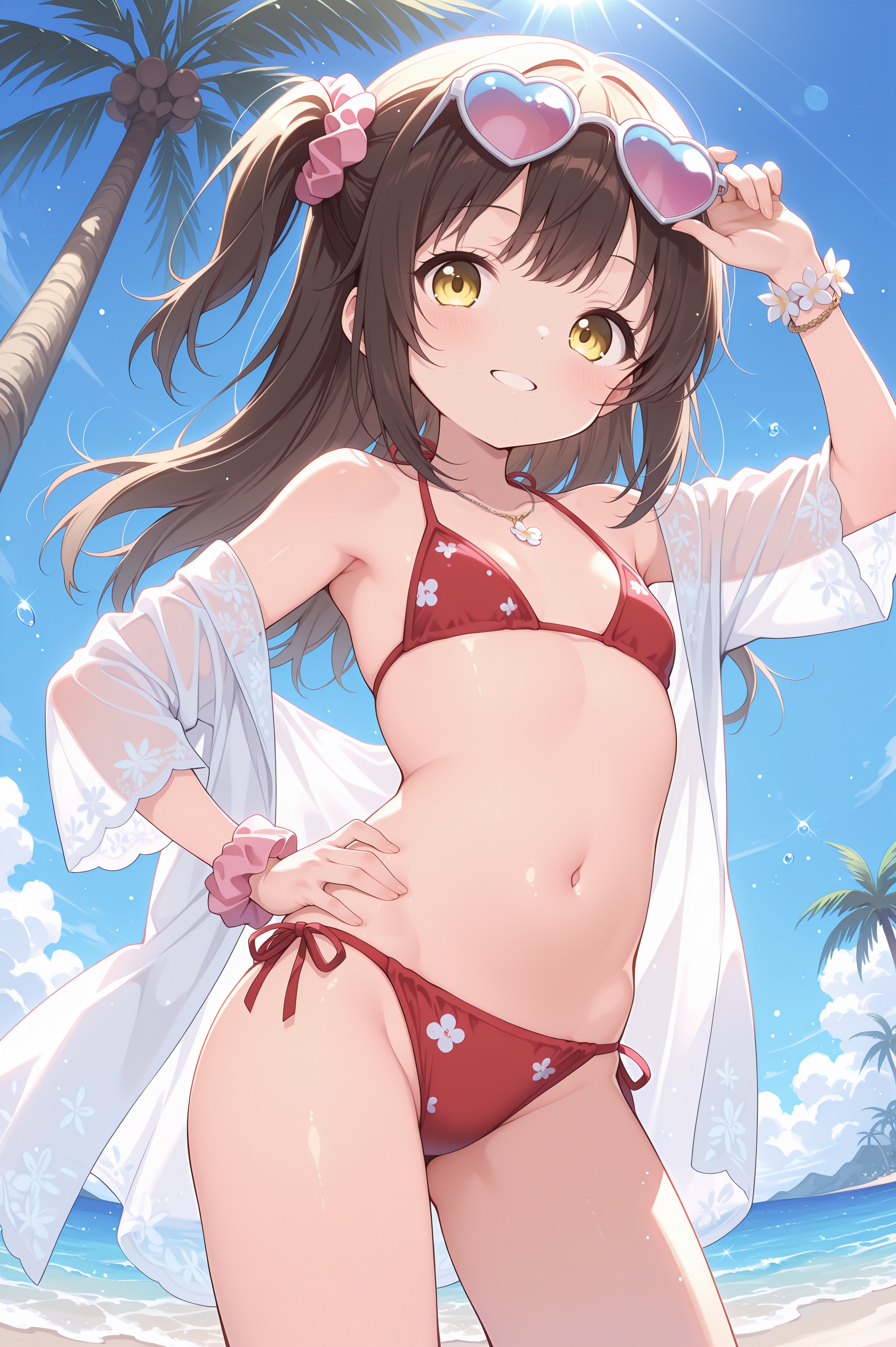 ハートのサングラス