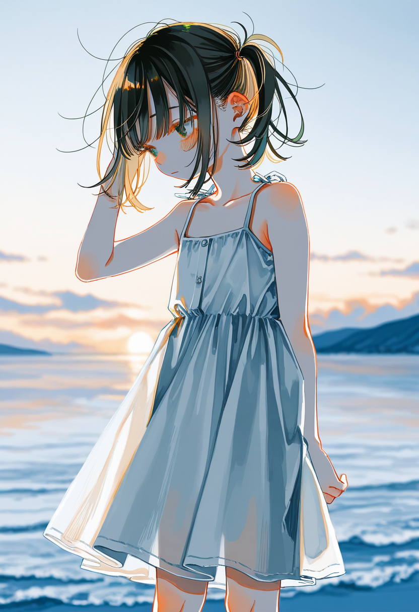 浜辺で見た女の子