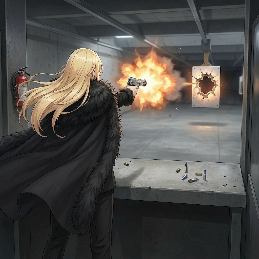 射撃場とエリザベス