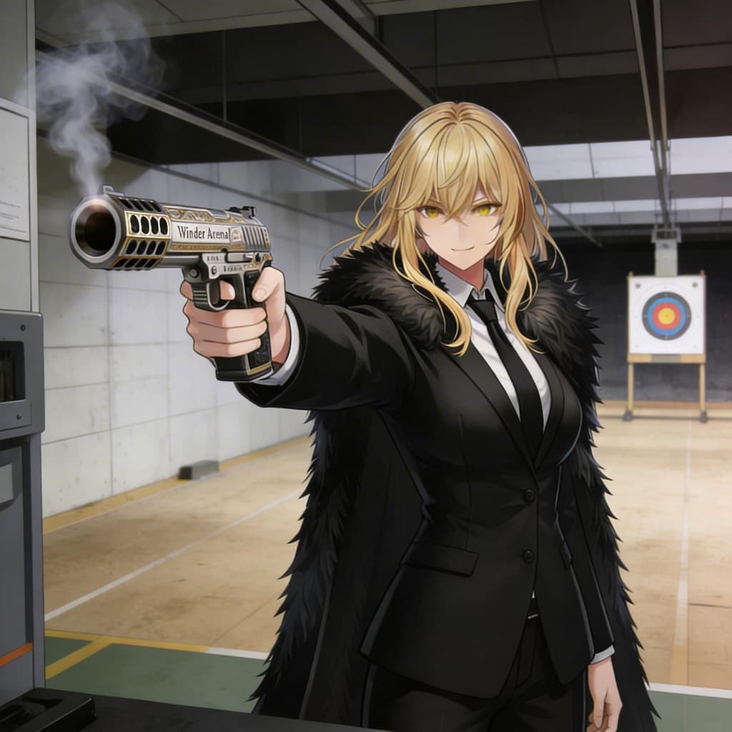 射撃場とエリザベス