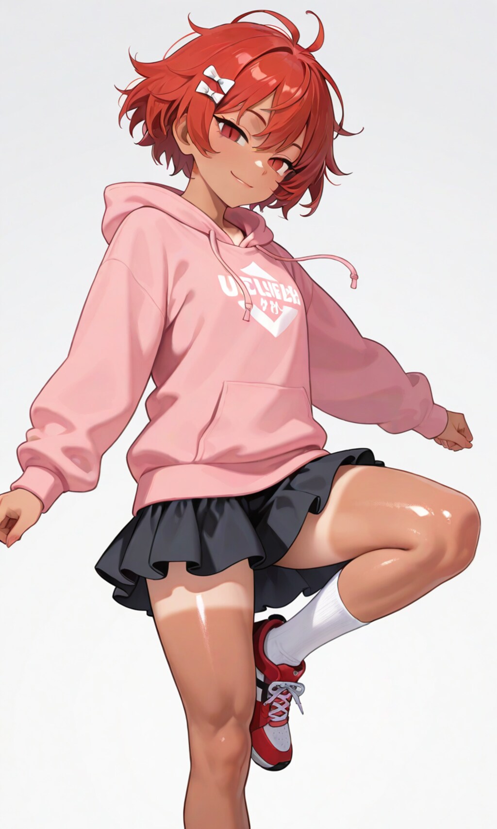 日焼け少女あかねのガーリーファッション