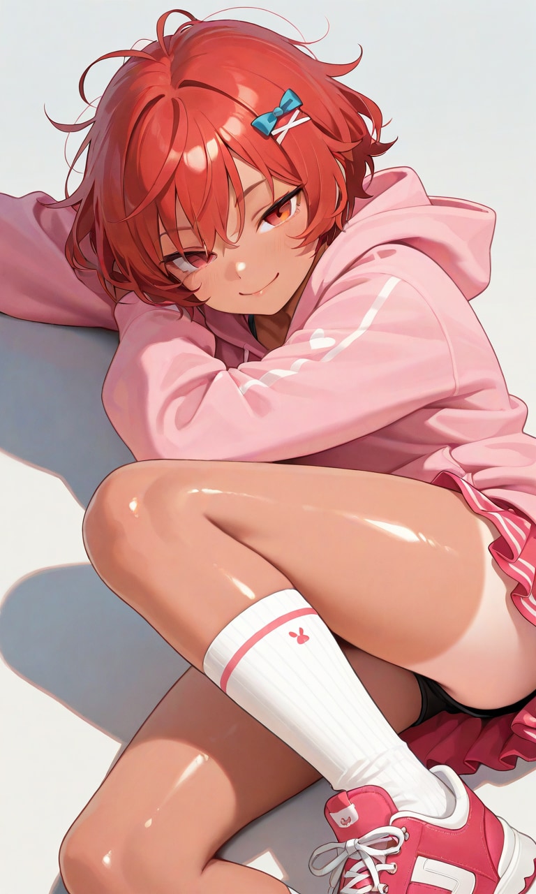 日焼け少女あかねのガーリーファッション