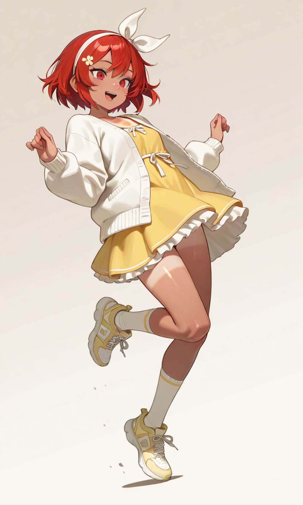 日焼け少女あかねのガーリーファッション
