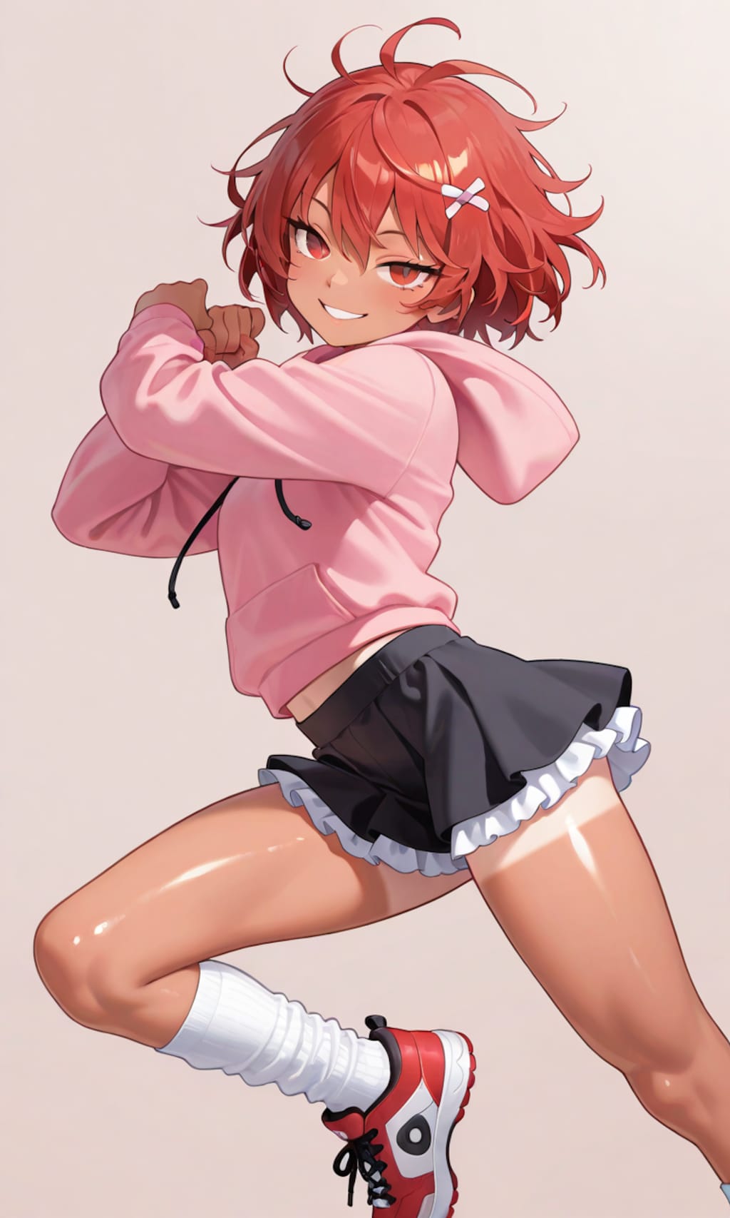 日焼け少女あかねのガーリーファッション