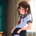放課後の教室でこっそりオナニー【制服少女角オナ】 3枚目
