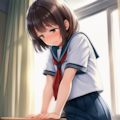 放課後の教室でこっそりオナニー【制服少女角オナ】 10枚目