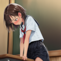 放課後の教室でこっそりオナニー【制服少女角オナ】 5枚目