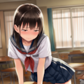 放課後の教室でこっそりオナニー【制服少女角オナ】 8枚目