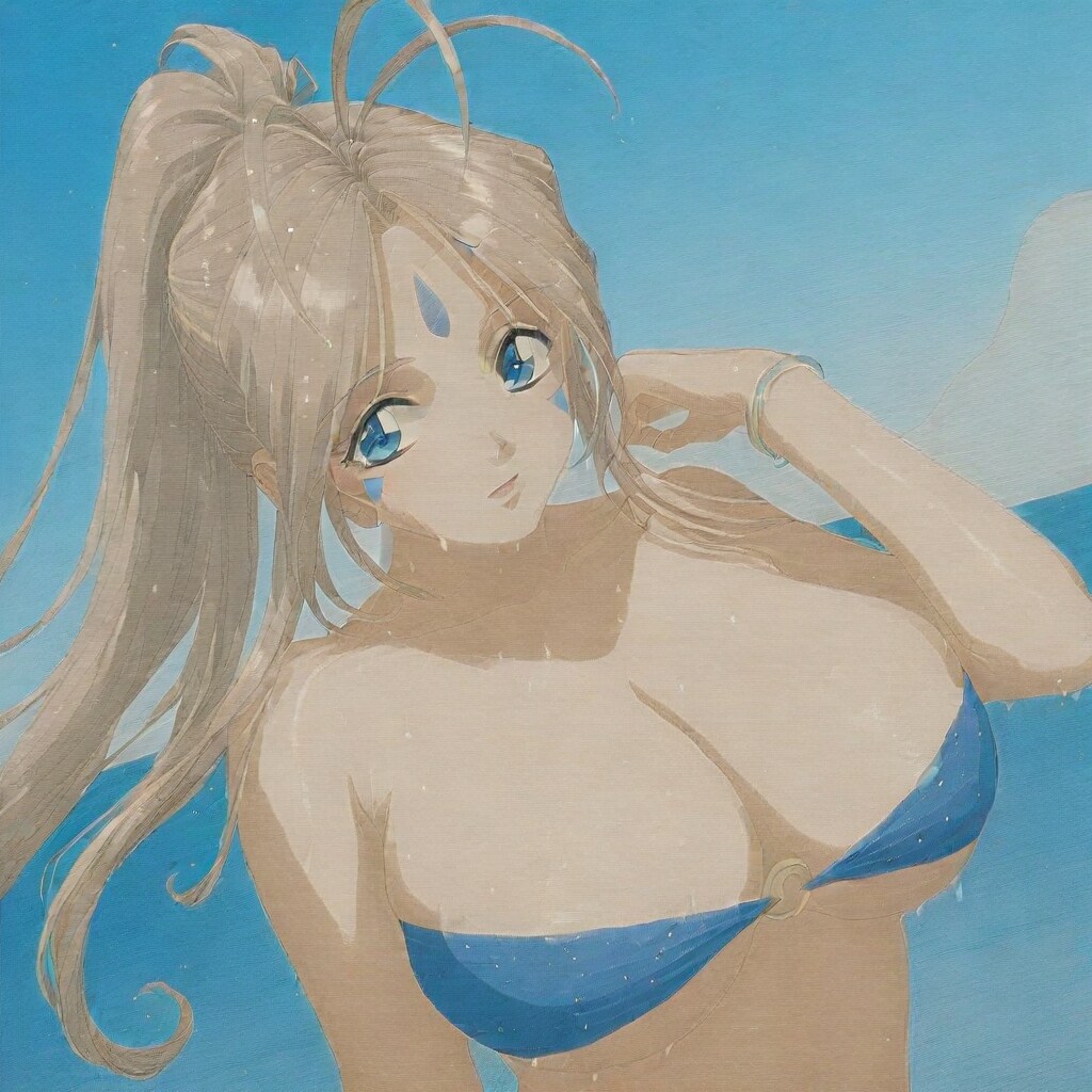 水着ベルダンディー(写真古め風)