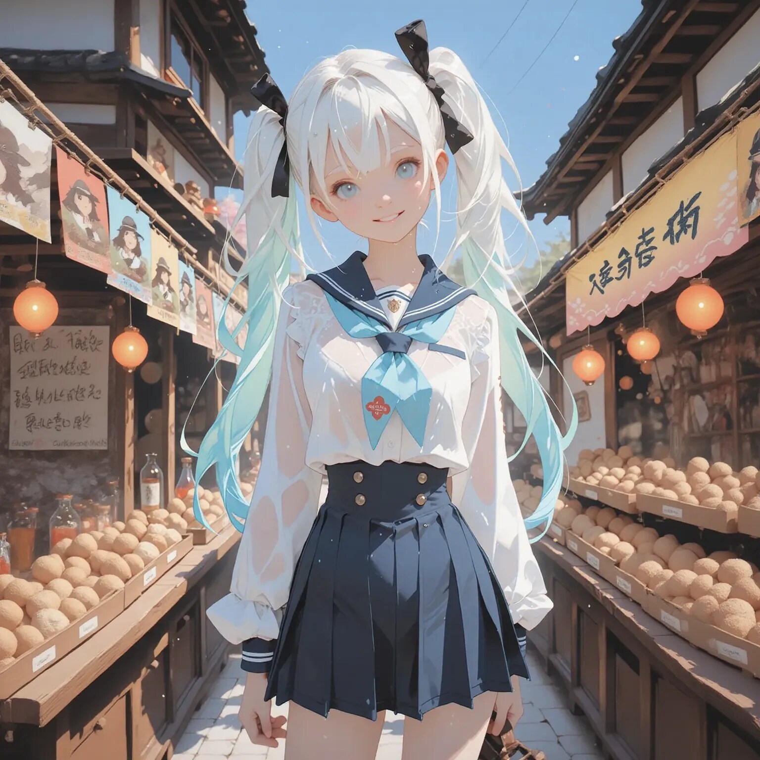 「参道って狭いとこ結構あるよね」 | の人気AIイラスト・グラビア