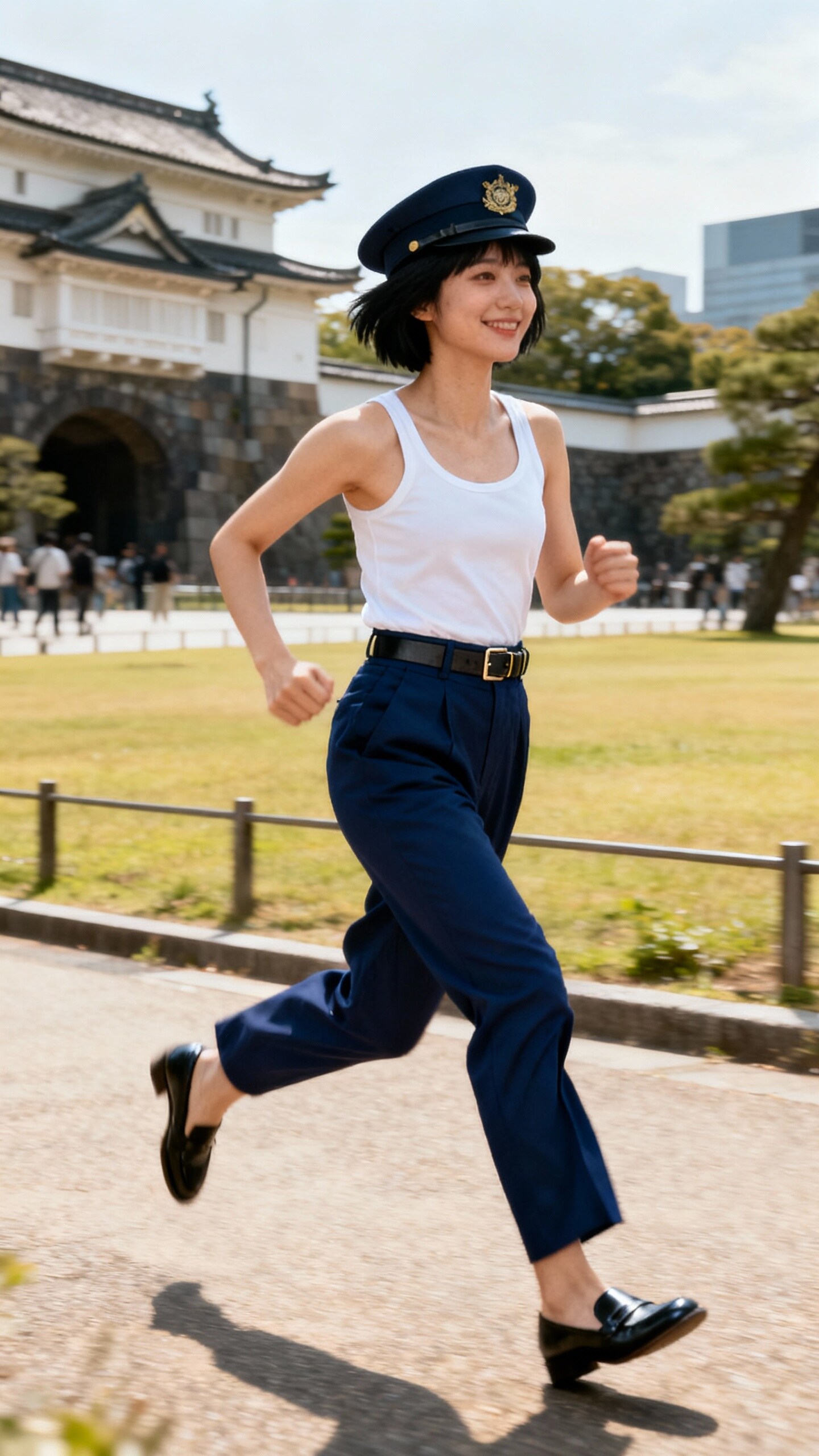 かっこかわいい婦警小網すみれの皇居ランニング