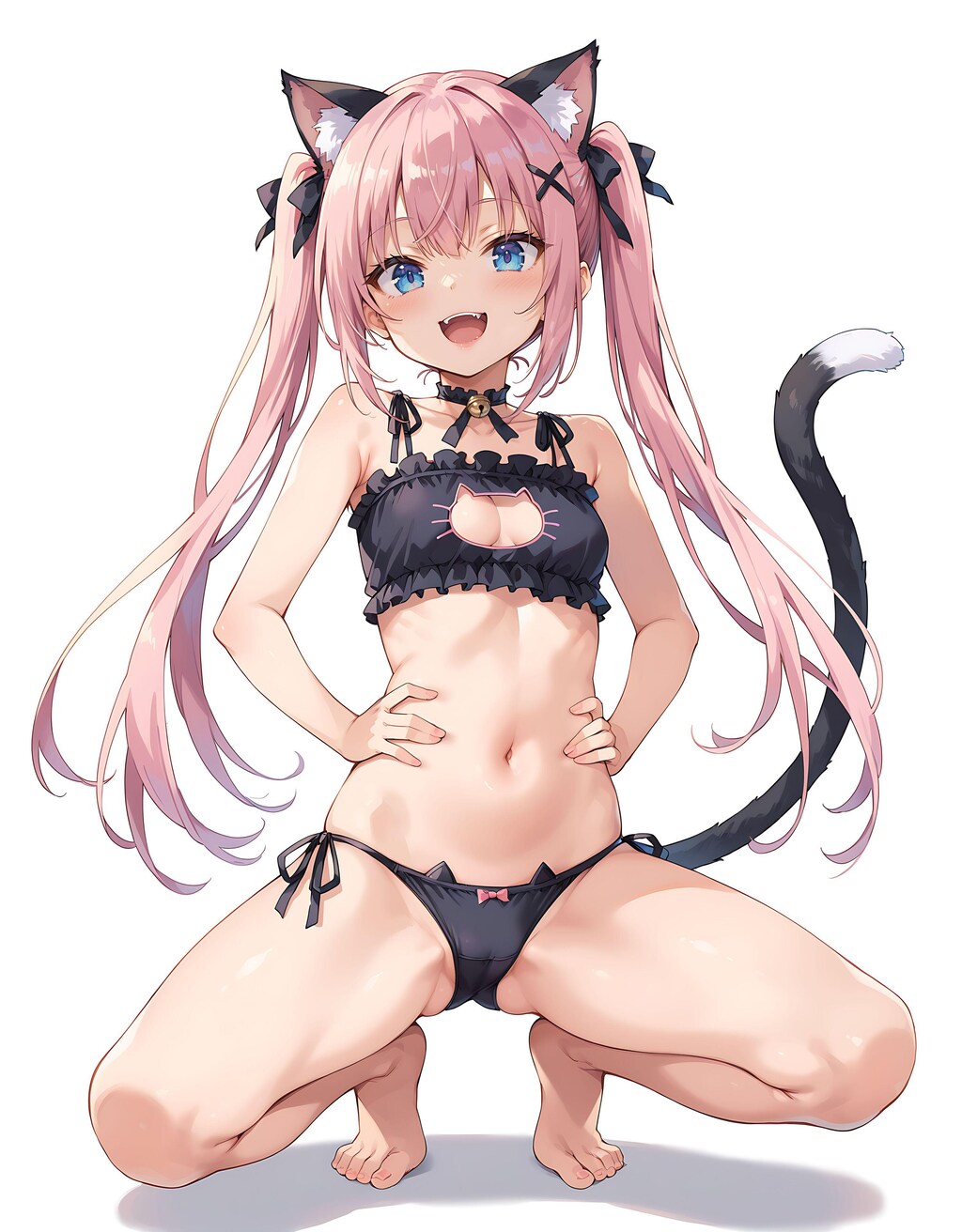 黒猫×美少女