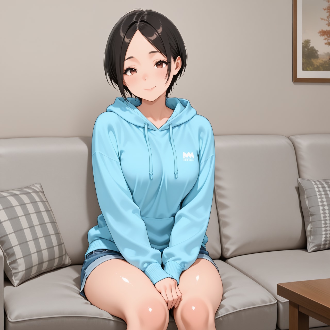 黒髪ショート純子さん | の人気AIイラスト・グラビア