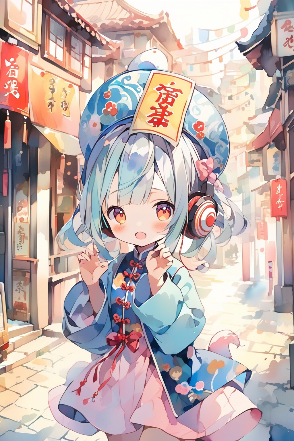 街を歩くキョンシー | の人気AIイラスト・グラビア